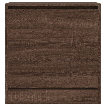 vidaXL Shoe Cabinet Brown Oak 60x34x63.5 cm Engineered Wood 5
