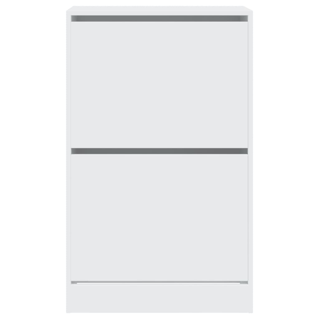 vidaXL Shoe Cabinet White 60x34x96.5 cm Engineered Wood 5