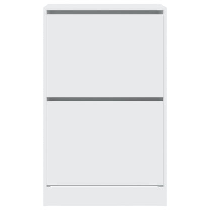 vidaXL Shoe Cabinet White 60x34x96.5 cm Engineered Wood 5