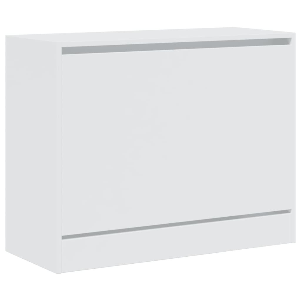 vidaXL Shoe Cabinet White 80x34x63 cm Engineered Wood 4