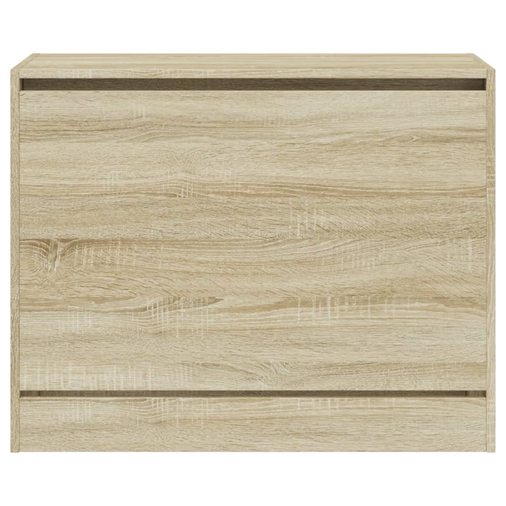 vidaXL Shoe Cabinet Sonoma Oak 80x34x63 cm Engineered Wood 5