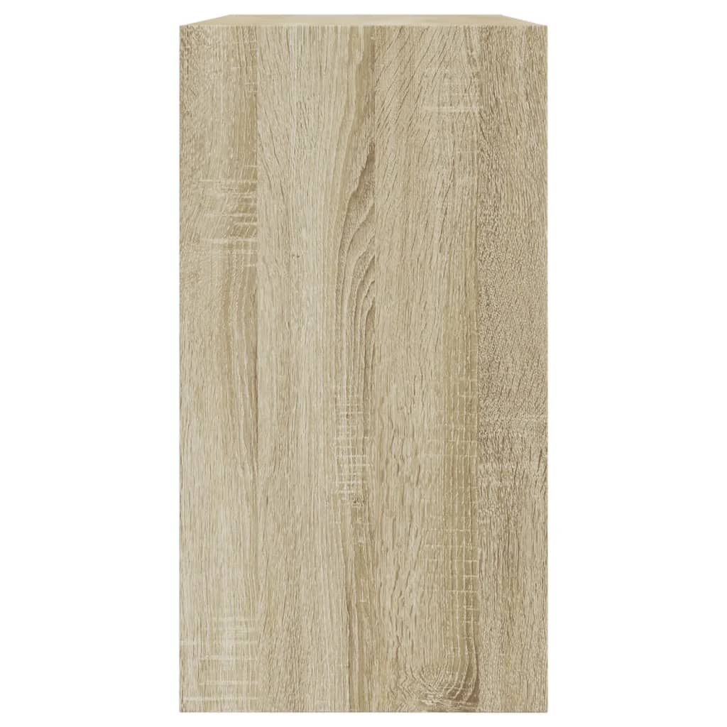 vidaXL Shoe Cabinet Sonoma Oak 80x34x63 cm Engineered Wood 6