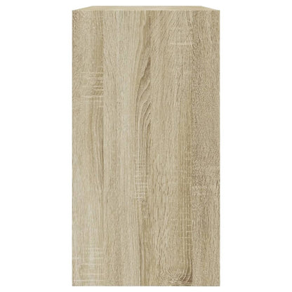 vidaXL Shoe Cabinet Sonoma Oak 80x34x63 cm Engineered Wood 6