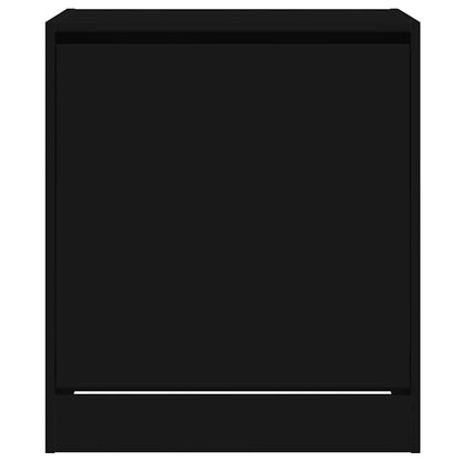 vidaXL Shoe Cabinet Black 60x42x69 cm Engineered Wood 5