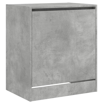 vidaXL Shoe Cabinet Concrete Grey 60x42x69 cm Engineered Wood 4