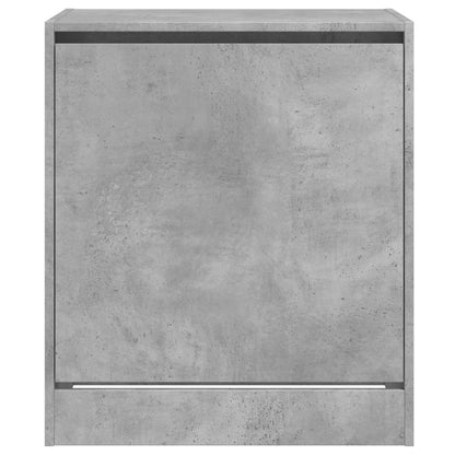 vidaXL Shoe Cabinet Concrete Grey 60x42x69 cm Engineered Wood 5