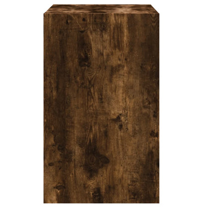 vidaXL Shoe Cabinet Smoked Oak 60x42x69 cm Engineered Wood 6