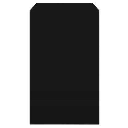 vidaXL Shoe Cabinet Black 80x42x69 cm Engineered Wood 6
