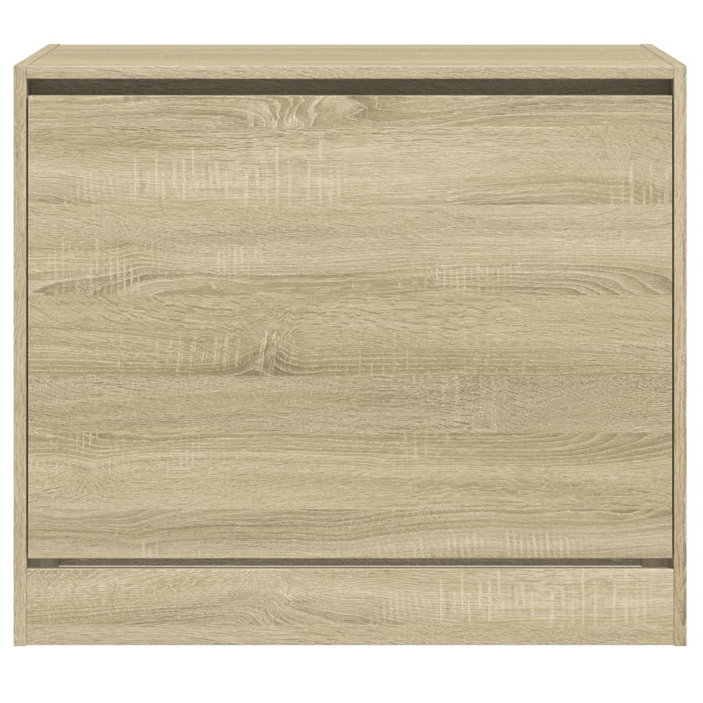 vidaXL Shoe Cabinet Sonoma Oak 80x42x69 cm Engineered Wood 5