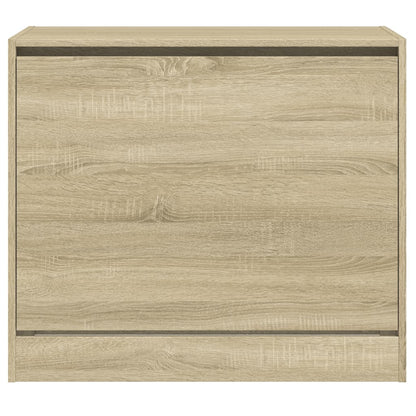 vidaXL Shoe Cabinet Sonoma Oak 80x42x69 cm Engineered Wood 5