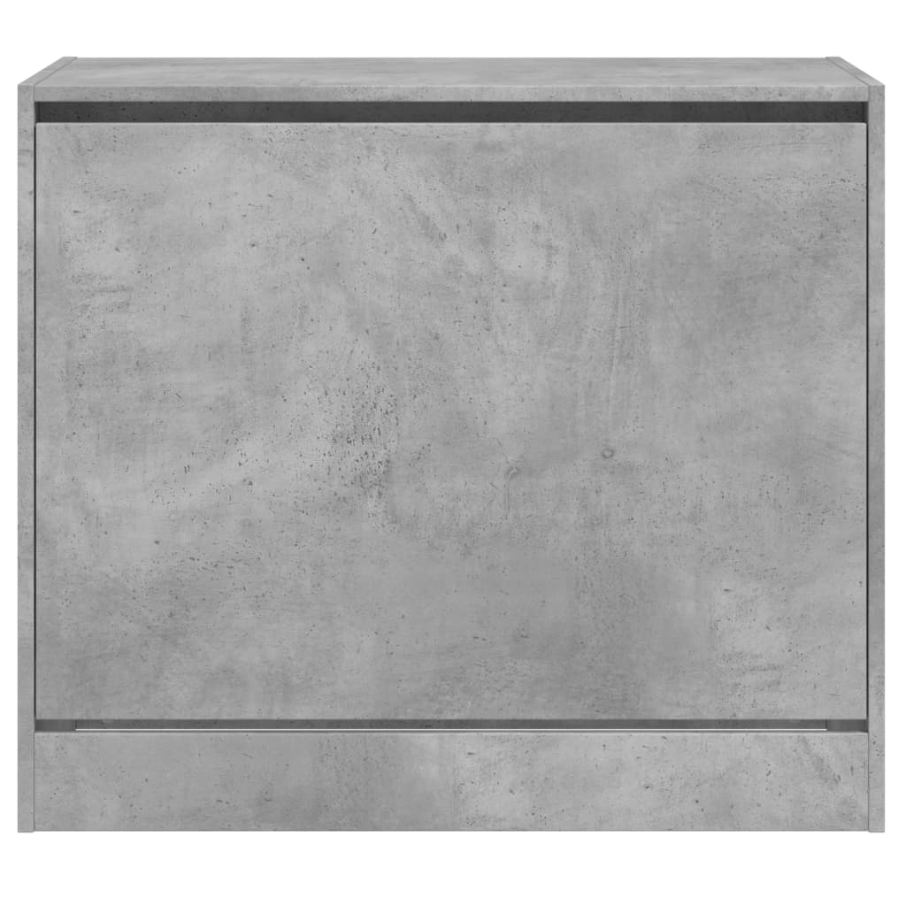 vidaXL Shoe Cabinet Concrete Grey 80x42x69 cm Engineered Wood 5