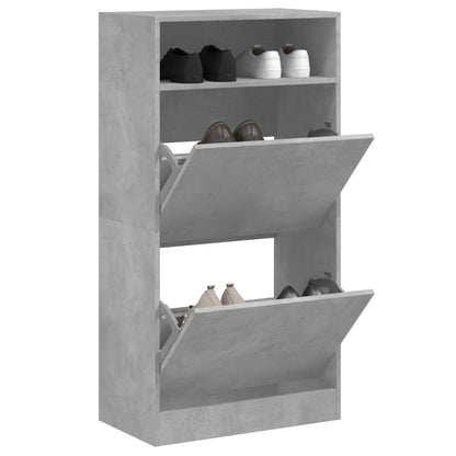 vidaXL Shoe Cabinet with 2 Flip-Drawers 80x34x116 cm