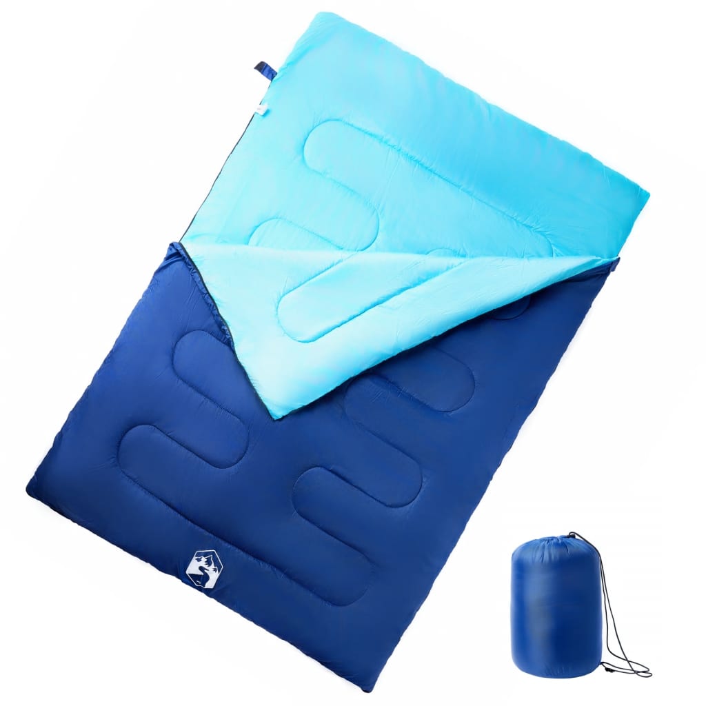 vidaXL Double Sleeping Bag with Pillows for Adults Camping 3-4 Seasons 1