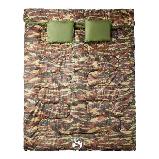 Double Sleeping Bag with Pillows for Adults Camping Seasons