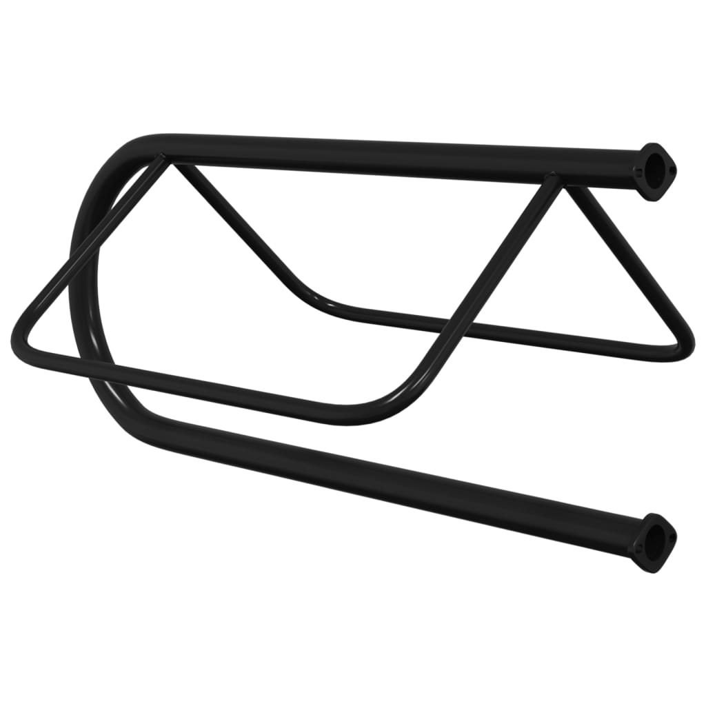 vidaXL Saddle Rack Wall Mounted Black Iron 6