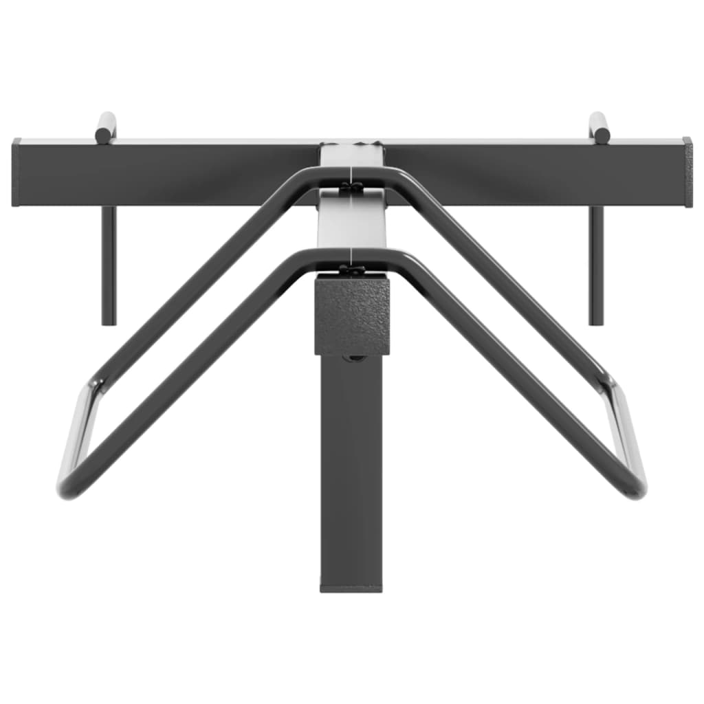 vidaXL Saddle Rack Wall Mounted Black Iron 4