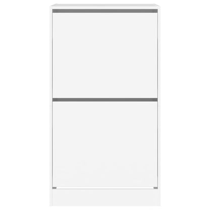 vidaXL Shoe Cabinet with 2 Flip-Drawers White 60x42x108 cm 6