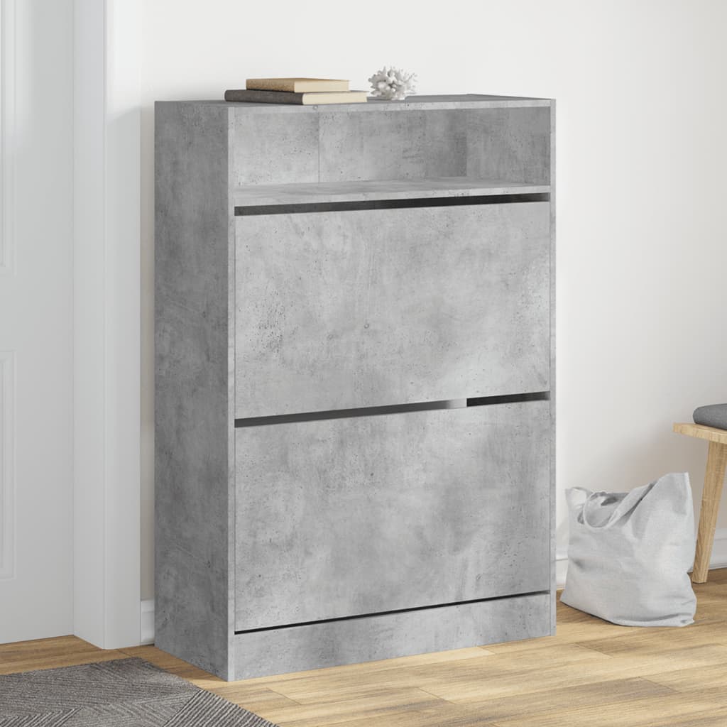 vidaXL Shoe Cabinet with 2 Flip-Drawers 80x34x116 cm