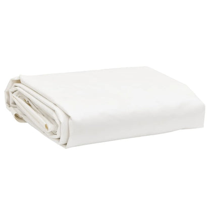 vidaXL Tarpaulin 650 g/m² with Eyelets White 1 x 2.5 m – 5 x 5 m