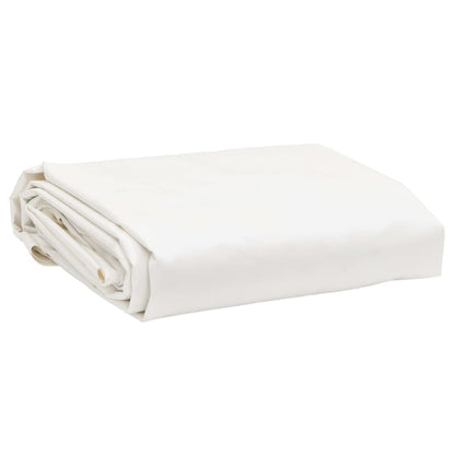 vidaXL Tarpaulin 650 g/m² with Eyelets White 1 x 2.5 m – 5 x 5 m