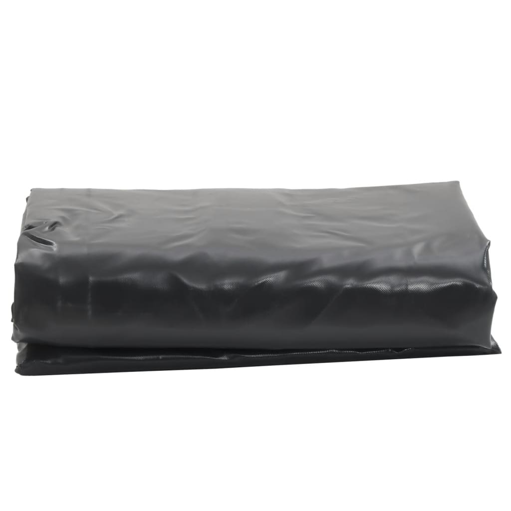 vidaXL Tarpaulin Black 2,5x4,5 m 650 g/m² 2