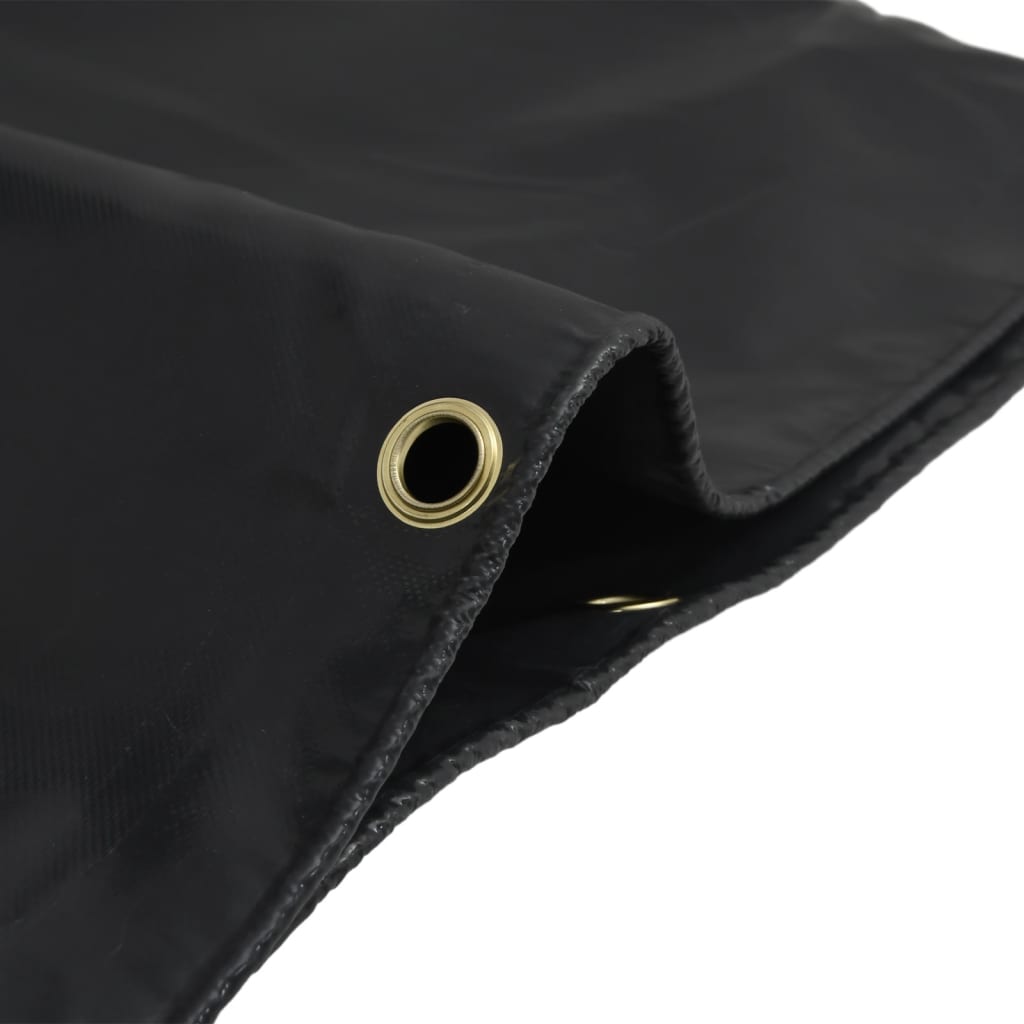 vidaXL Tarpaulin Black 2,5x4,5 m 650 g/m² 4
