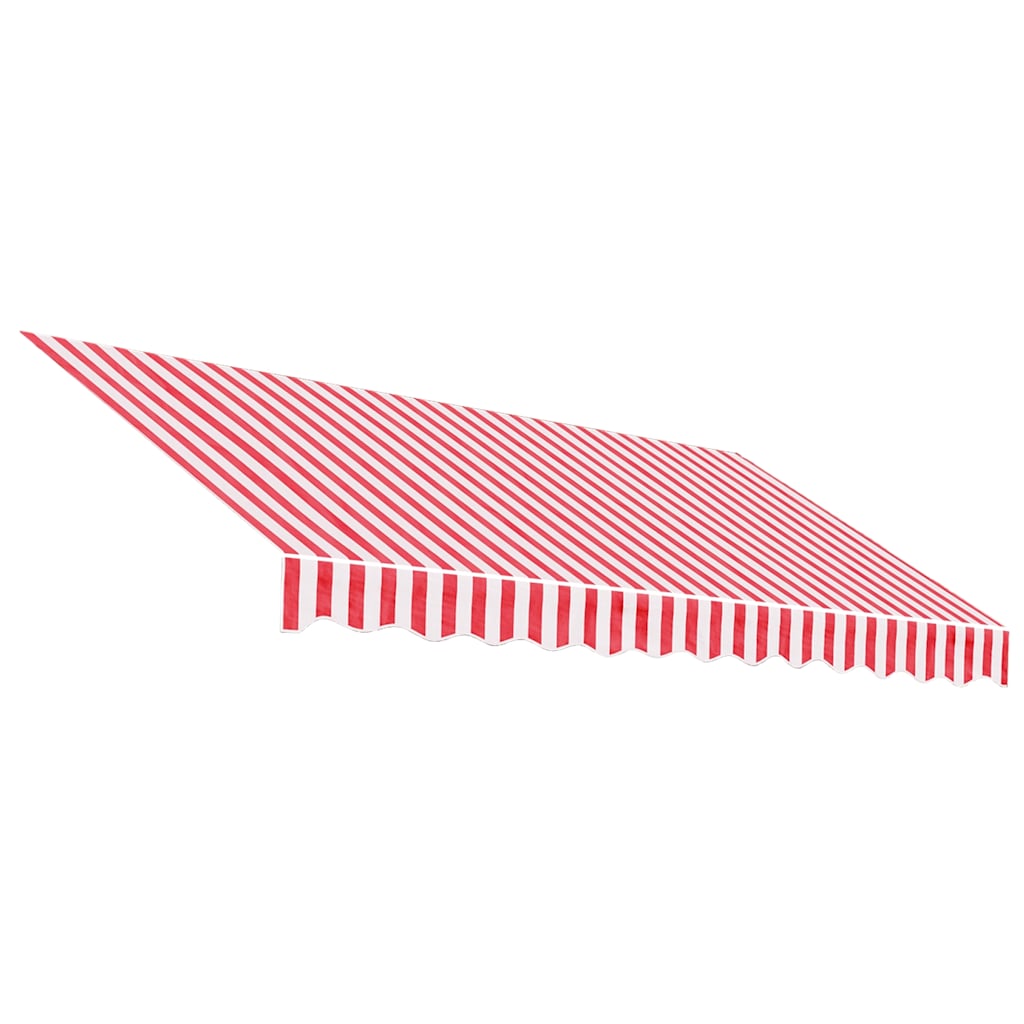vidaXL Awning Replacement Fabric Red and White 3x2.5 m Polyester 2