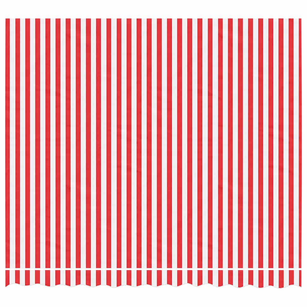 vidaXL Awning Replacement Fabric Red and White 3x2.5 m Polyester 3