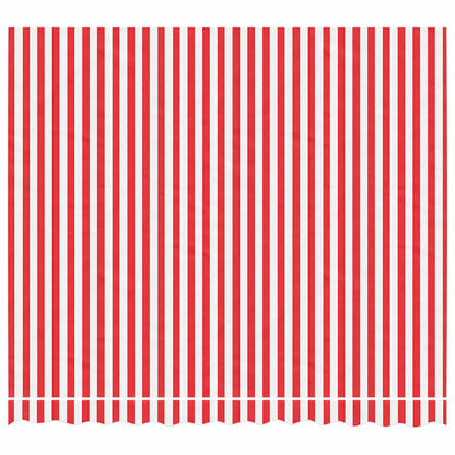 vidaXL Awning Replacement Fabric Red and White 3x2.5 m Polyester 3