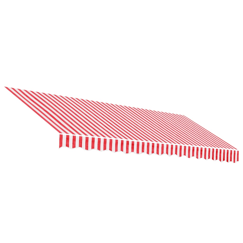 vidaXL Awning Replacement Fabric Red and White 400x350 cm Polyester 2