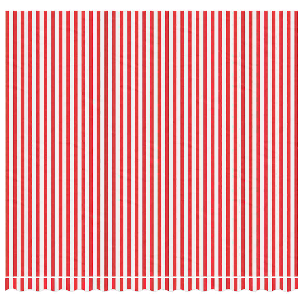 vidaXL Awning Replacement Fabric Red and White 400x350 cm Polyester 3