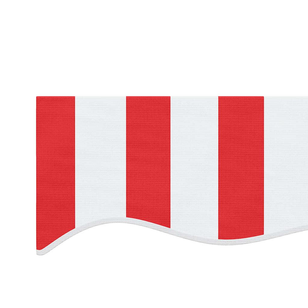 vidaXL Awning Replacement Fabric Red and White 400x350 cm Polyester 5