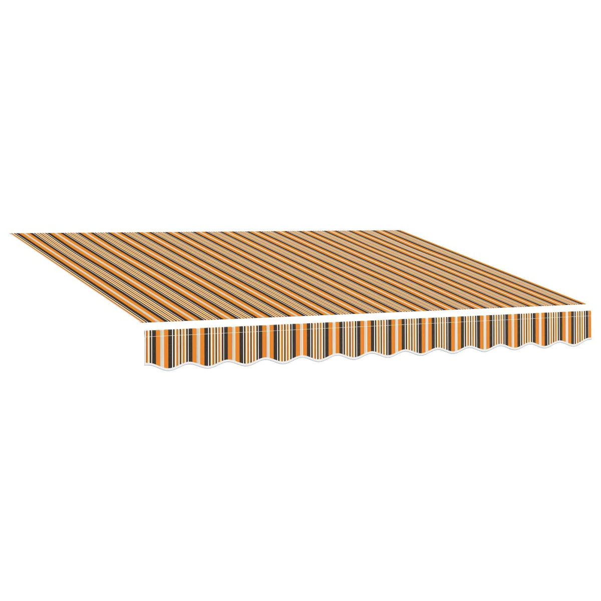 Awning Canopy Replacement Polyester Drop Width Orange black
