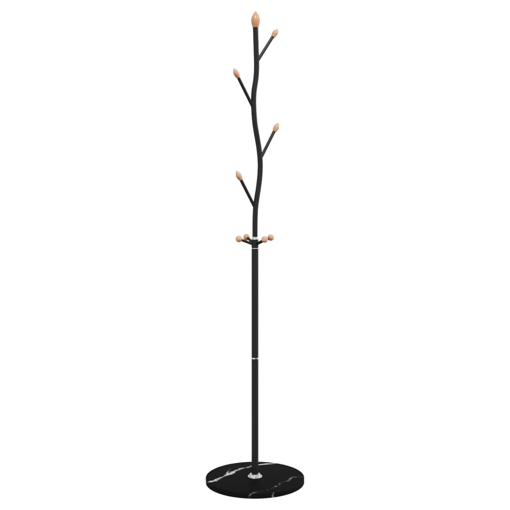 vidaXL Coat Stand Black 177 cm Powder-coated Iron 2