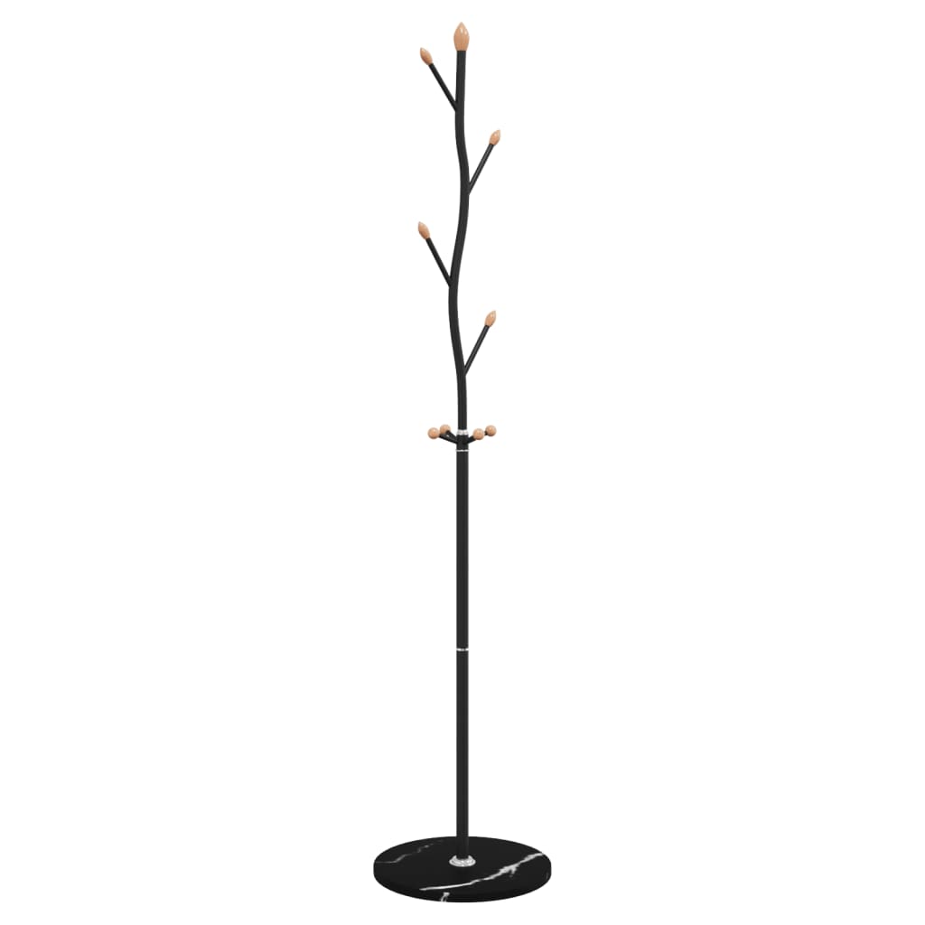 vidaXL Coat Stand Black 177 cm Powder-coated Iron 6