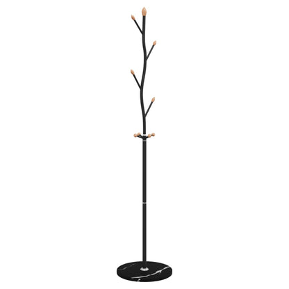 vidaXL Coat Stand Black 177 cm Powder-coated Iron 6