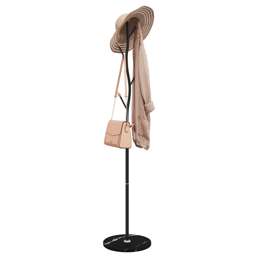 vidaXL Coat Stand Black 177 cm Powder-coated Iron 1