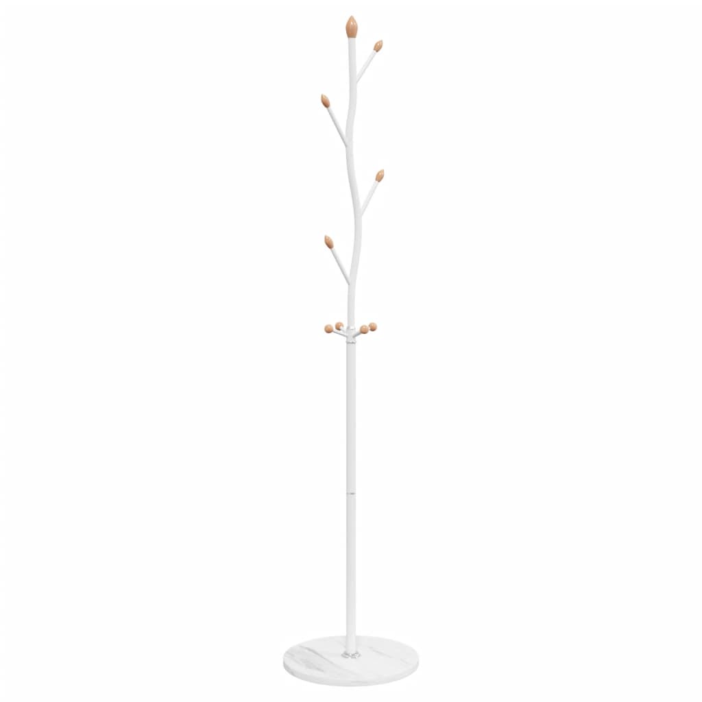 vidaXL Coat Stand White 177 cm Powder-coated Iron 2