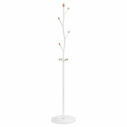 vidaXL Coat Stand White 177 cm Powder-coated Iron 2