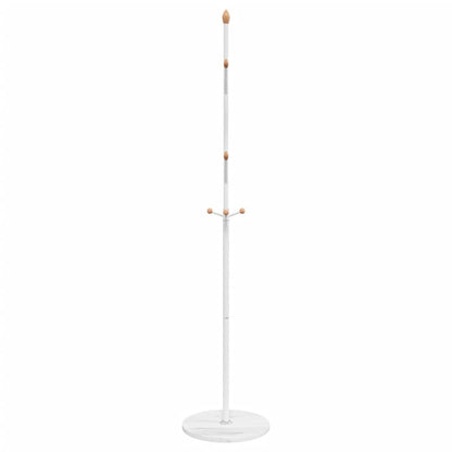vidaXL Coat Stand White 177 cm Powder-coated Iron 5