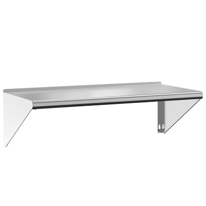 Wall Shelf Silver Stainless Steel 100 cm 45 cm