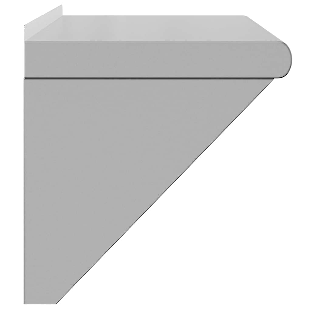 vidaXL Wall Shelf 75x30x31 cm Silver Stainless Steel 6