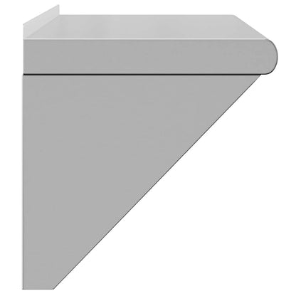 vidaXL Wall Shelf 75x30x31 cm Silver Stainless Steel 6