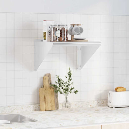 Wall Shelf Silver Stainless Steel 50 cm 45 cm