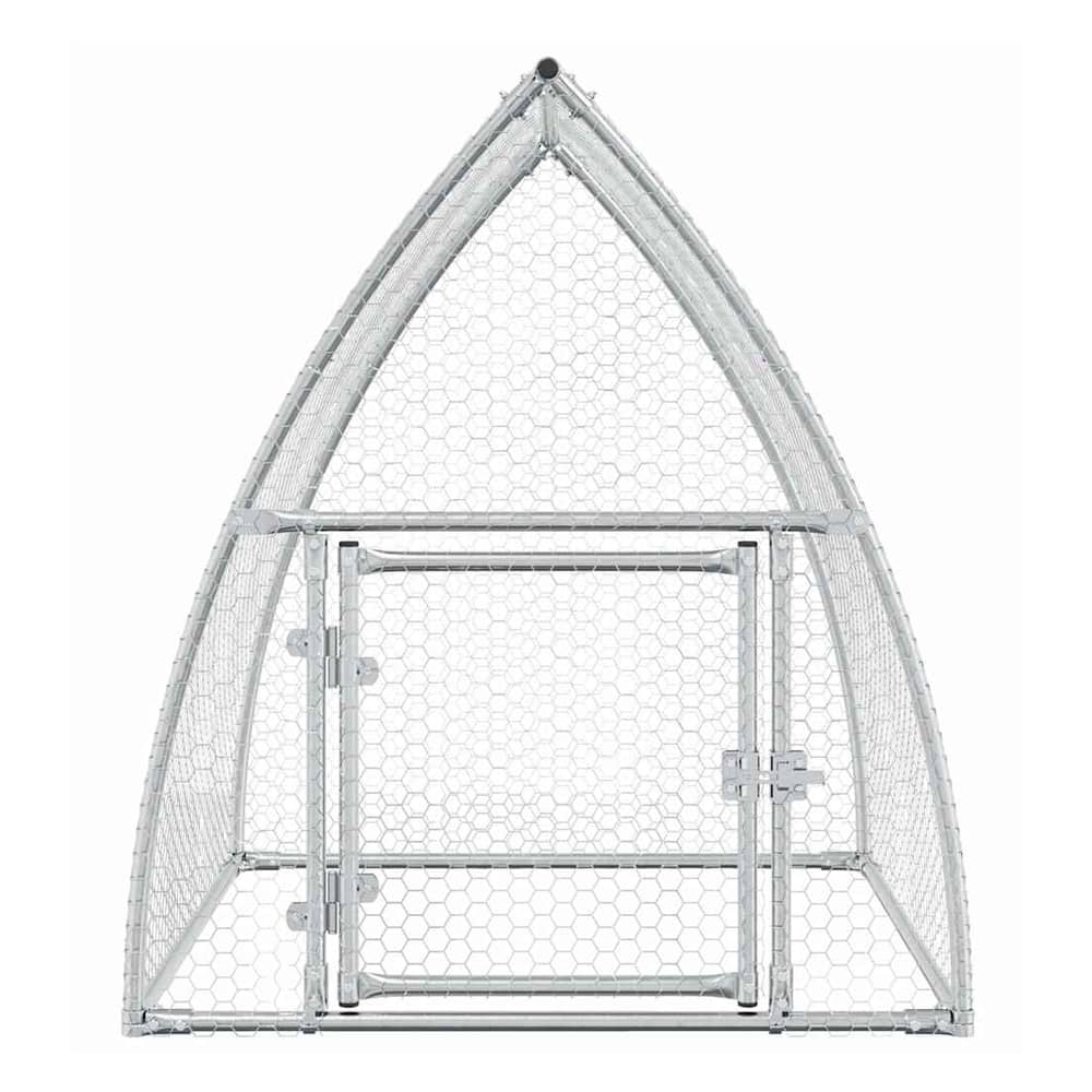 Chicken Cage Silver Galvanised Steel 100 x 105 x 120 cm