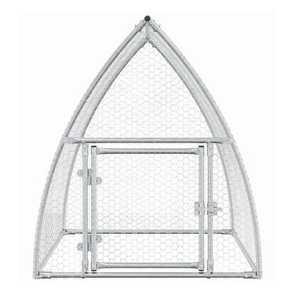 Chicken Cage Silver Galvanised Steel 100 x 105 x 120 cm