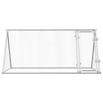 vidaXL Chicken Cage Silver 200x105x91 cm Galvanised Steel 5