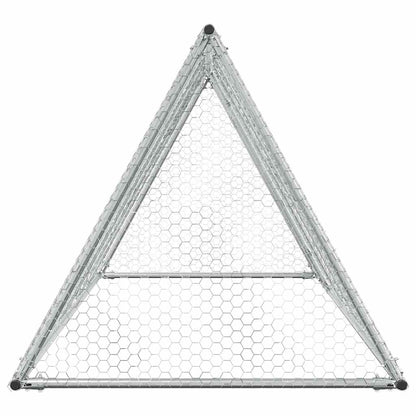 vidaXL Chicken Cage Silver 200x105x91 cm Galvanised Steel 6