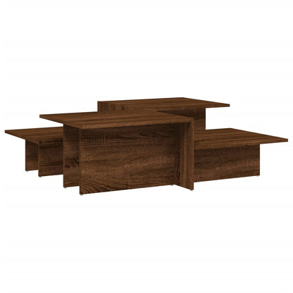 vidaXL Coffee Tables 2 pcs Brown Oak Engineered Wood 2