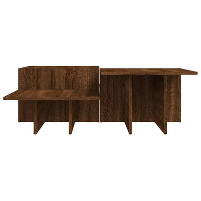 vidaXL Coffee Tables 2 pcs Brown Oak Engineered Wood 5